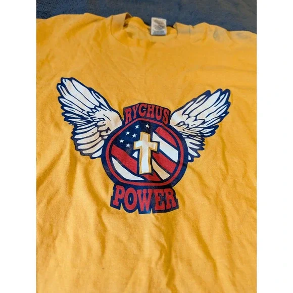 Vintage Single Stitch Rychus Power No Weak Flesh Christian Band Jesus T shirt... - Picture 2 of 9